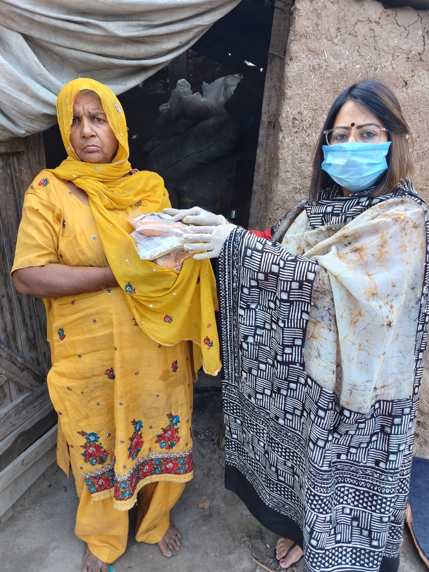 Slum Area Dry Ration Distribution